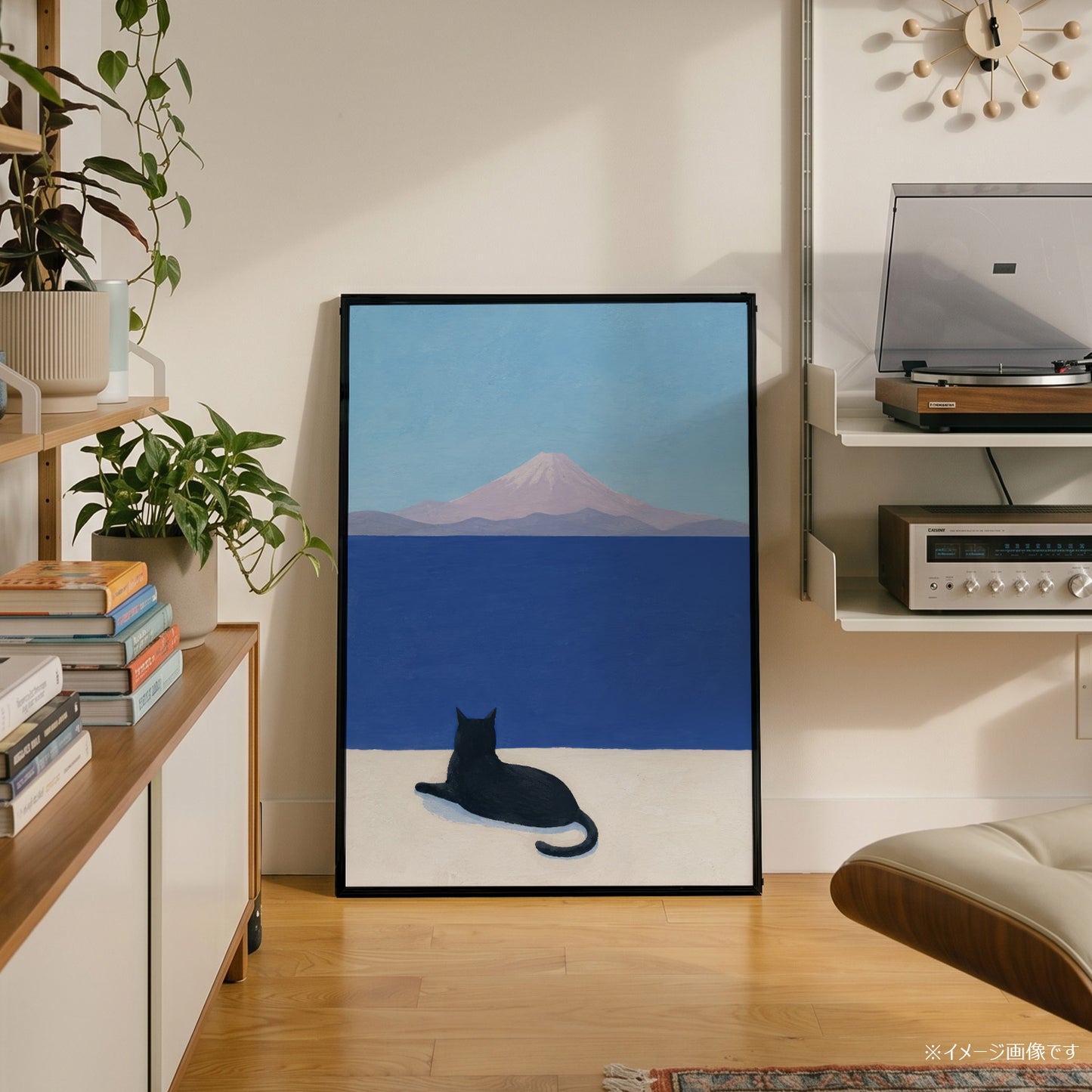 「Cat & Fuji」キャットアートポスター