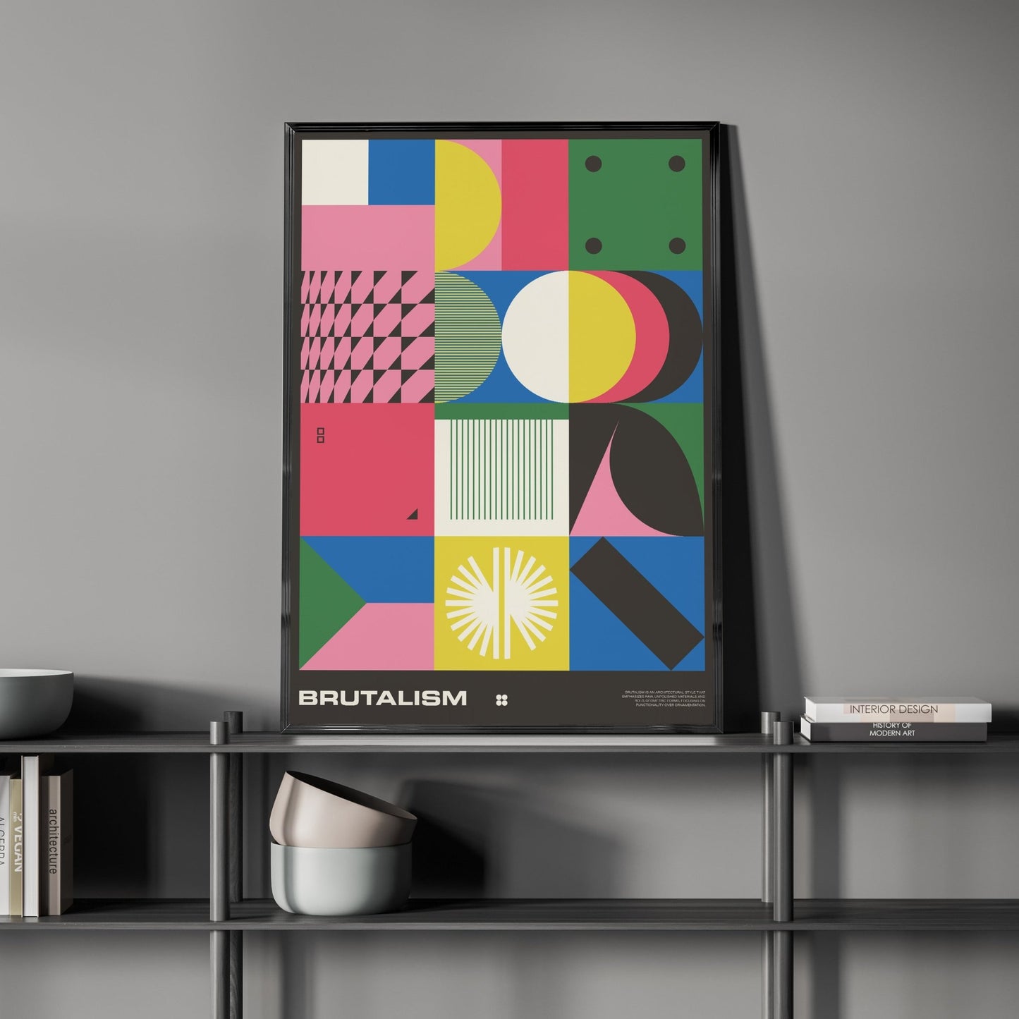「BRUTALISM」抽象的なポスター - Ink Jp