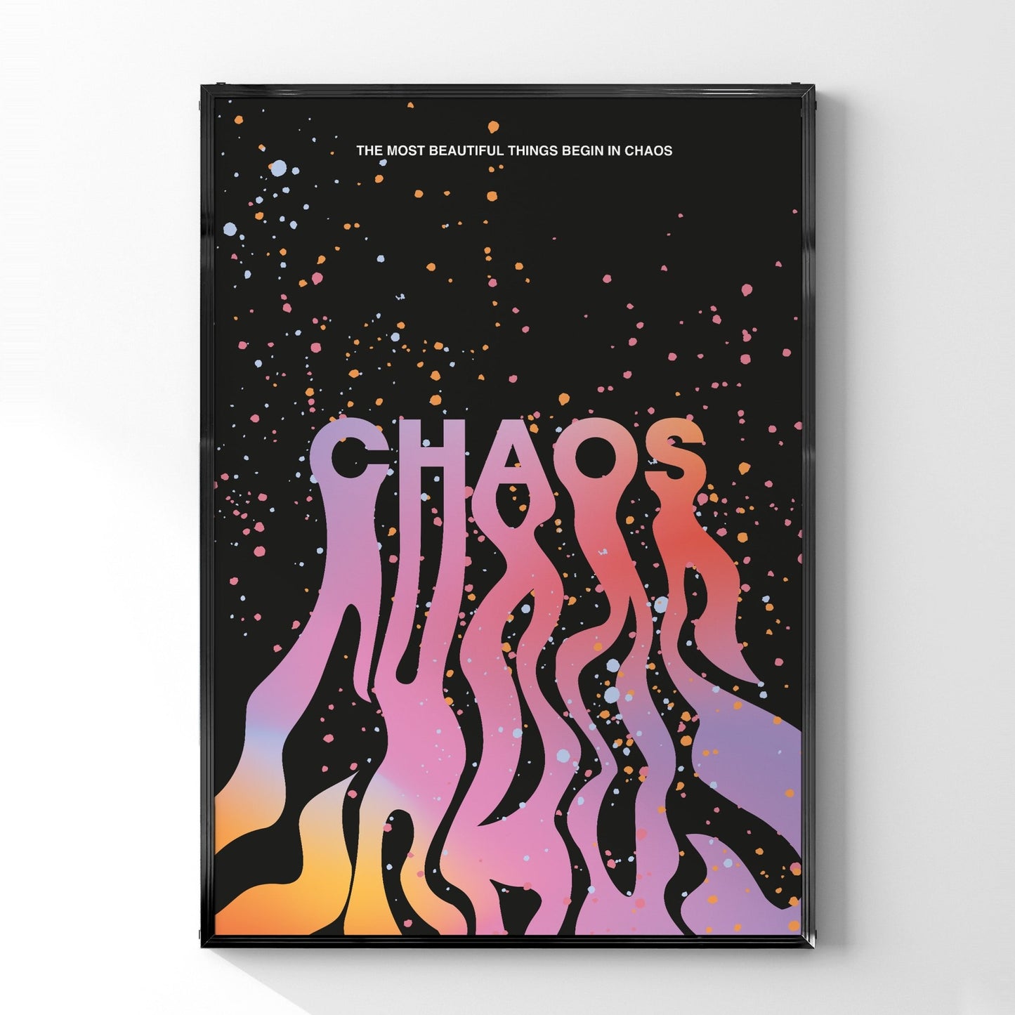 レトロスタイルのポスター「CHAOS」 - Ink Jp