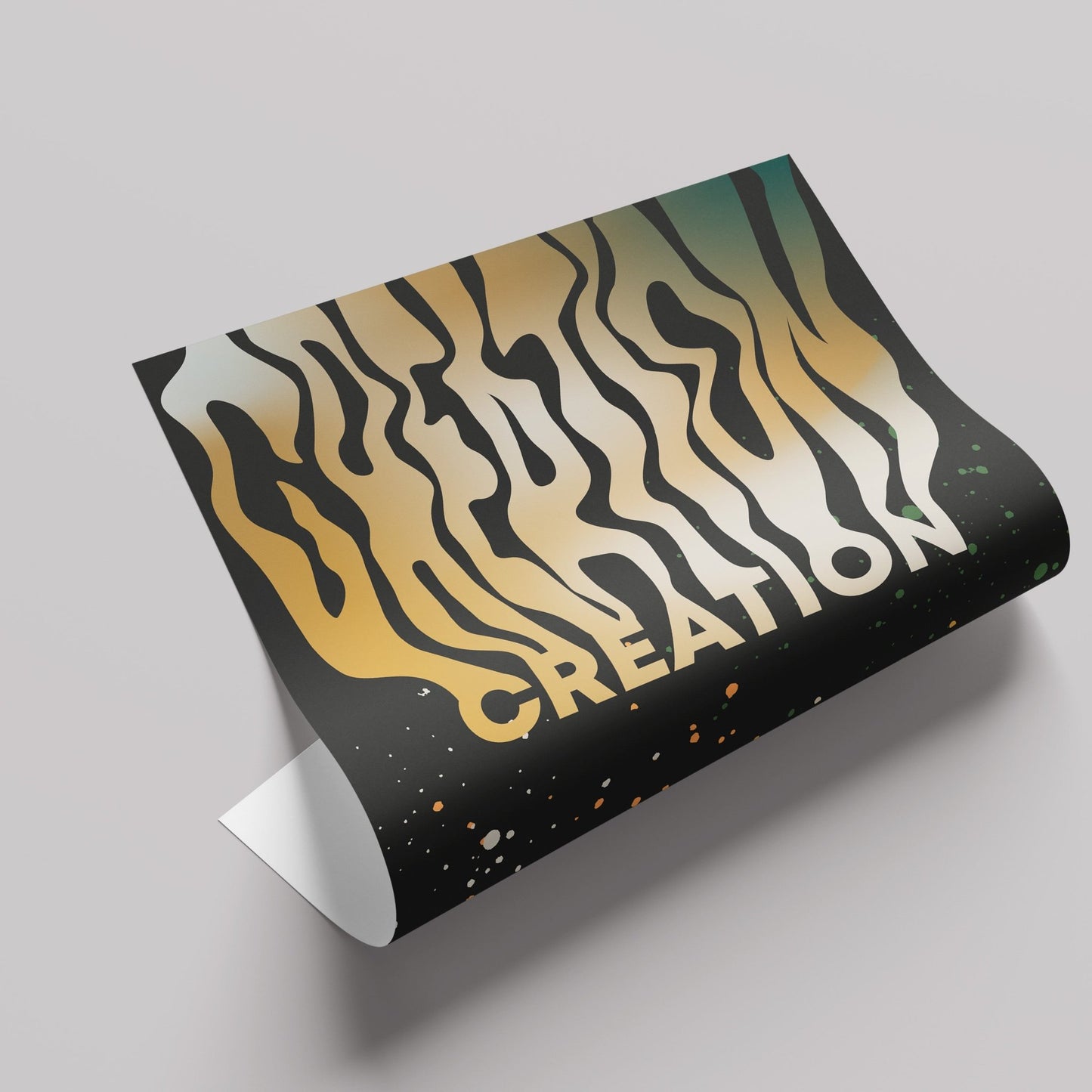 レトロスタイルのポスター「CREATION」 - Ink Jp