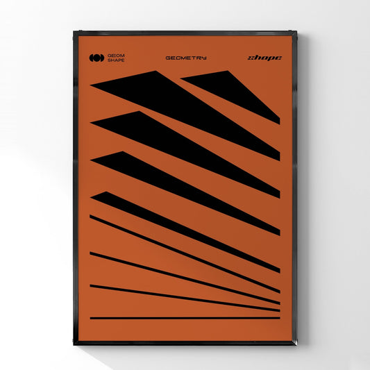 「GEOM SHAPE」グラフィックアートポスター - Ink Jp
