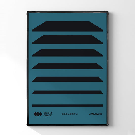 「GEOM SHAPE」グラフィックアートポスター - Ink Jp