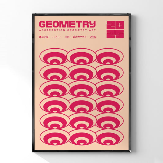 「GEOMETRY」グラフィックアートポスター - Ink Jp