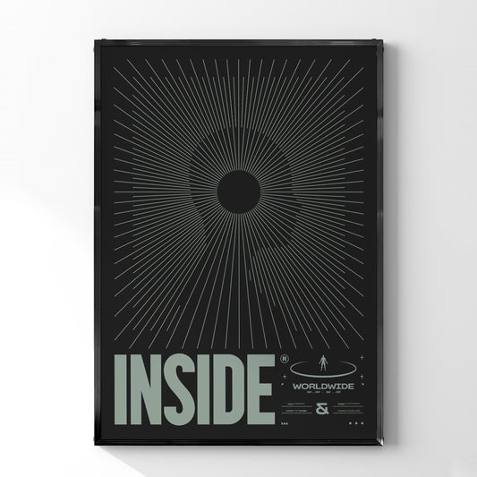 「INSIDE」グラフィックアートポスター - Ink Jp