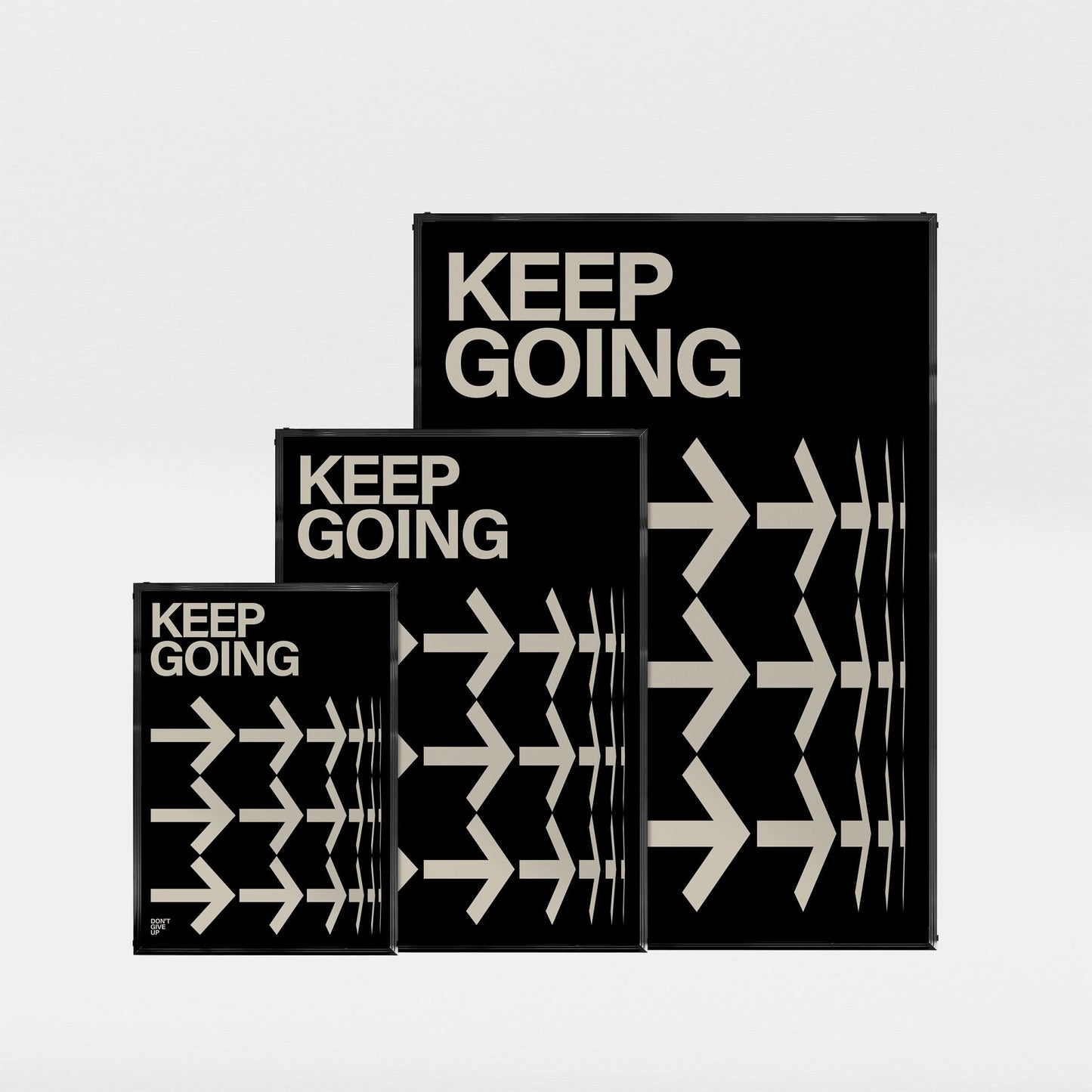 タイポグラフィポスター 「Keep going」 - Ink Jp