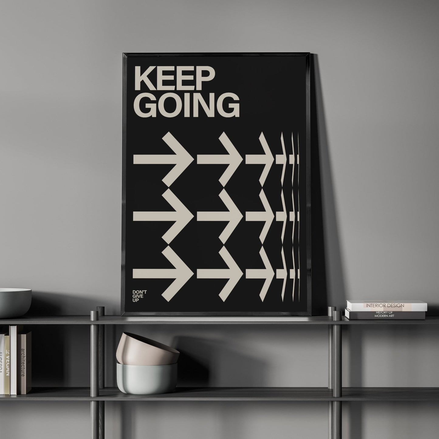 タイポグラフィポスター 「Keep going」 - Ink Jp