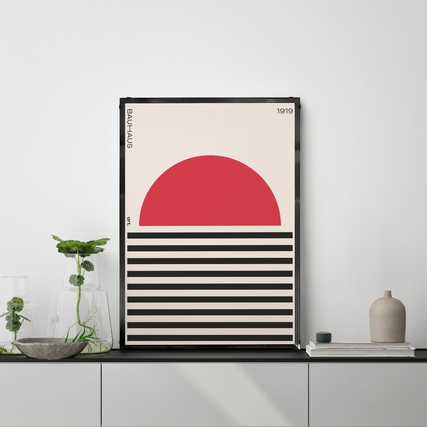 太陽バウハウスデザインポスター - Ink Jp