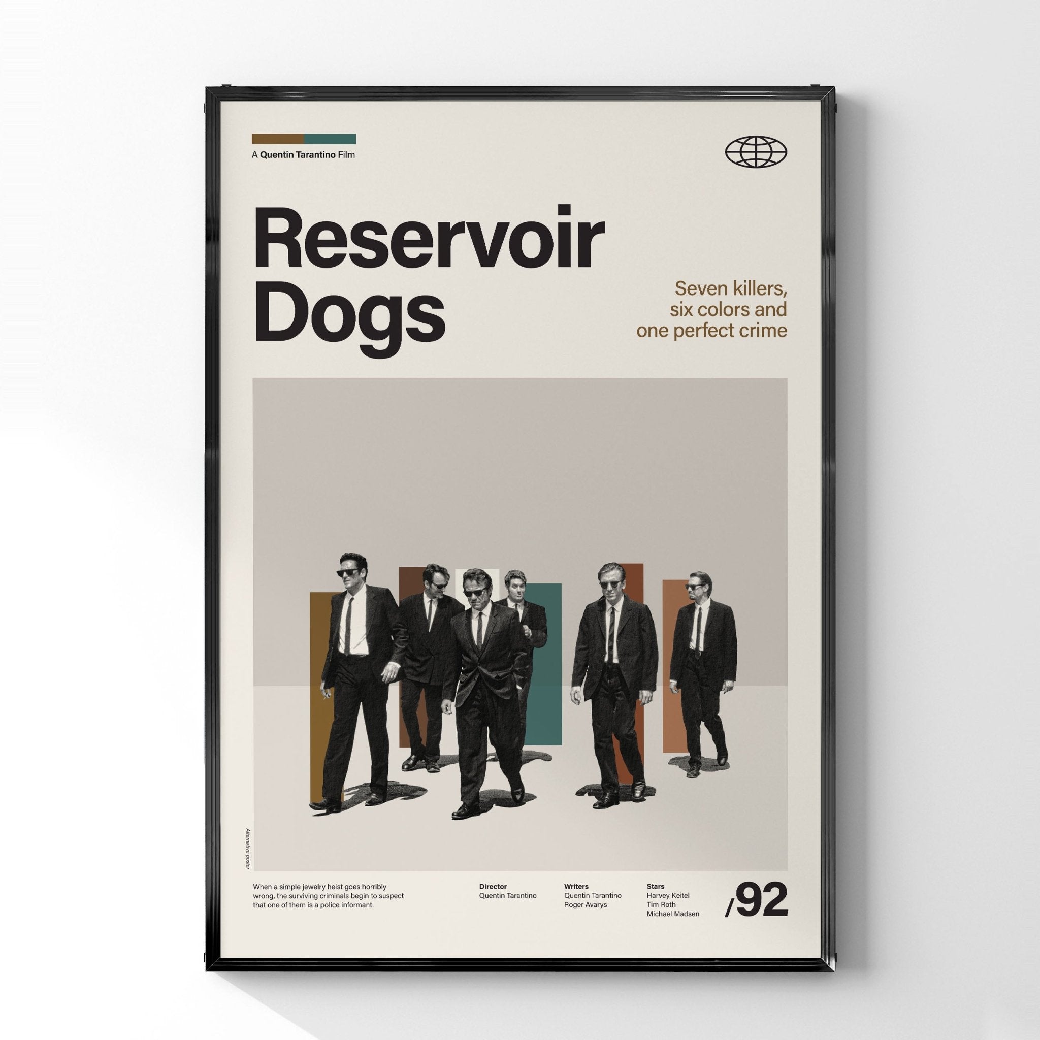 額縁付き】Reservoir Dogs レザボアドッグス A2 ポスター K565A3