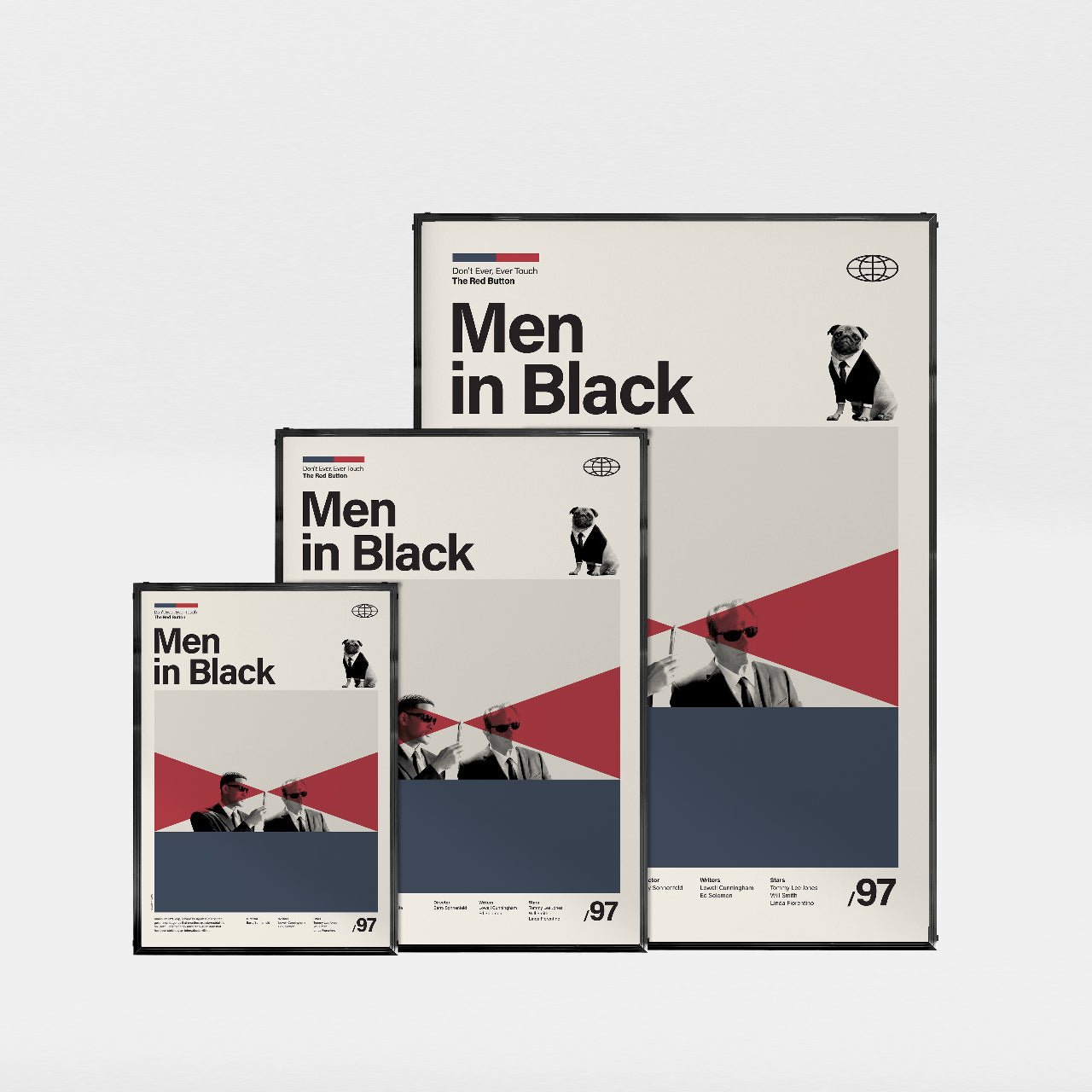 「メン・イン・ブラック」ミニマリストアートポスター - Ink Jp