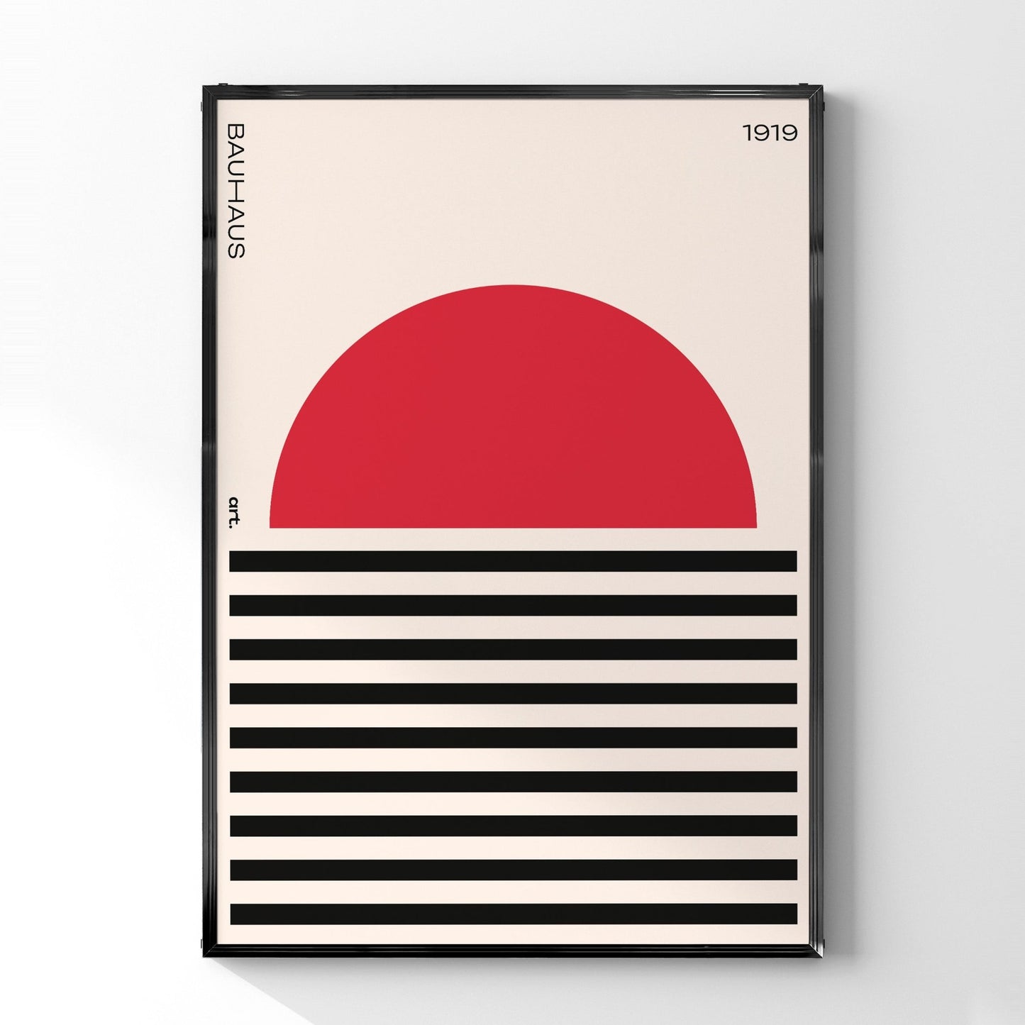 太陽バウハウスデザインポスター - Ink Jp