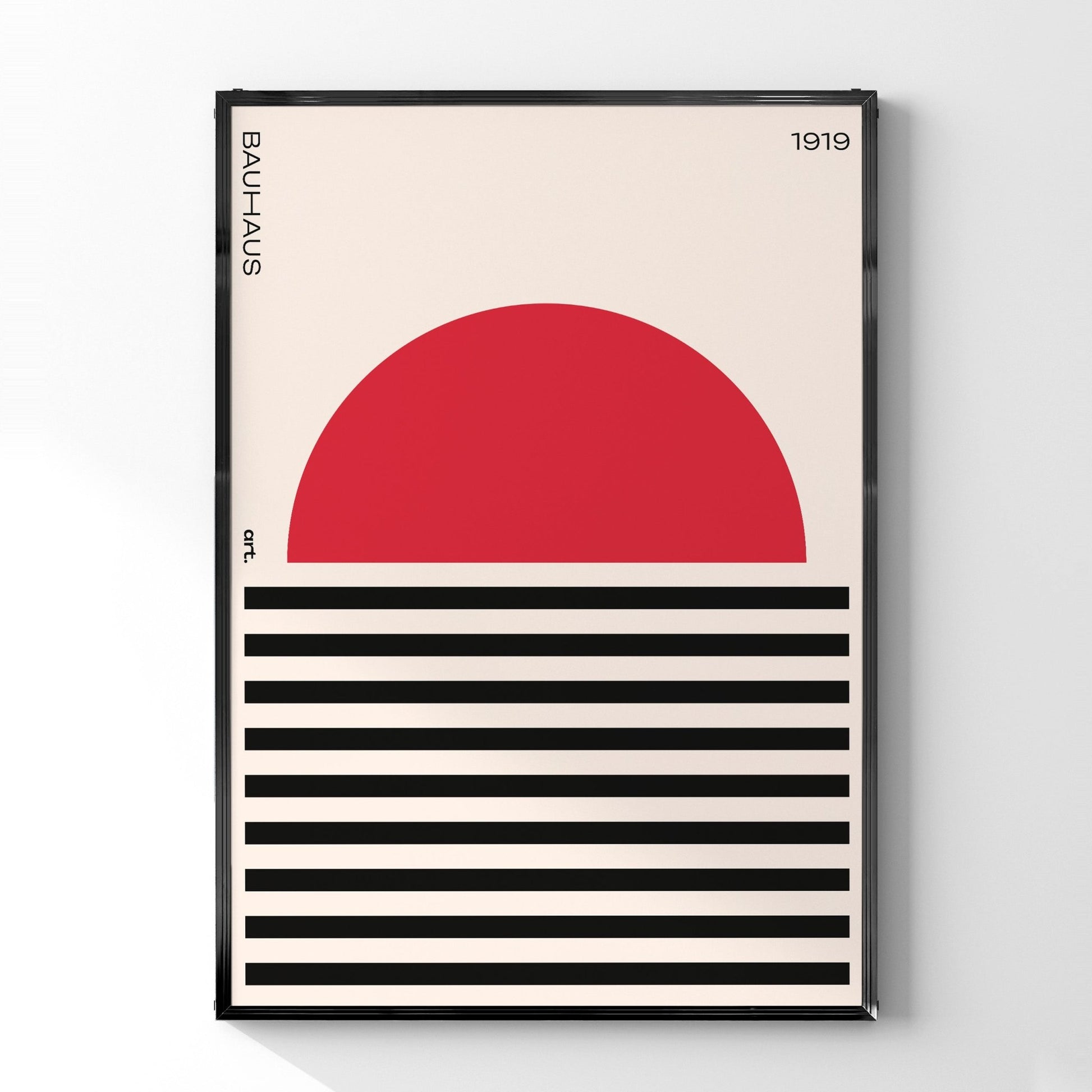 太陽バウハウスデザインポスター - Ink Jp