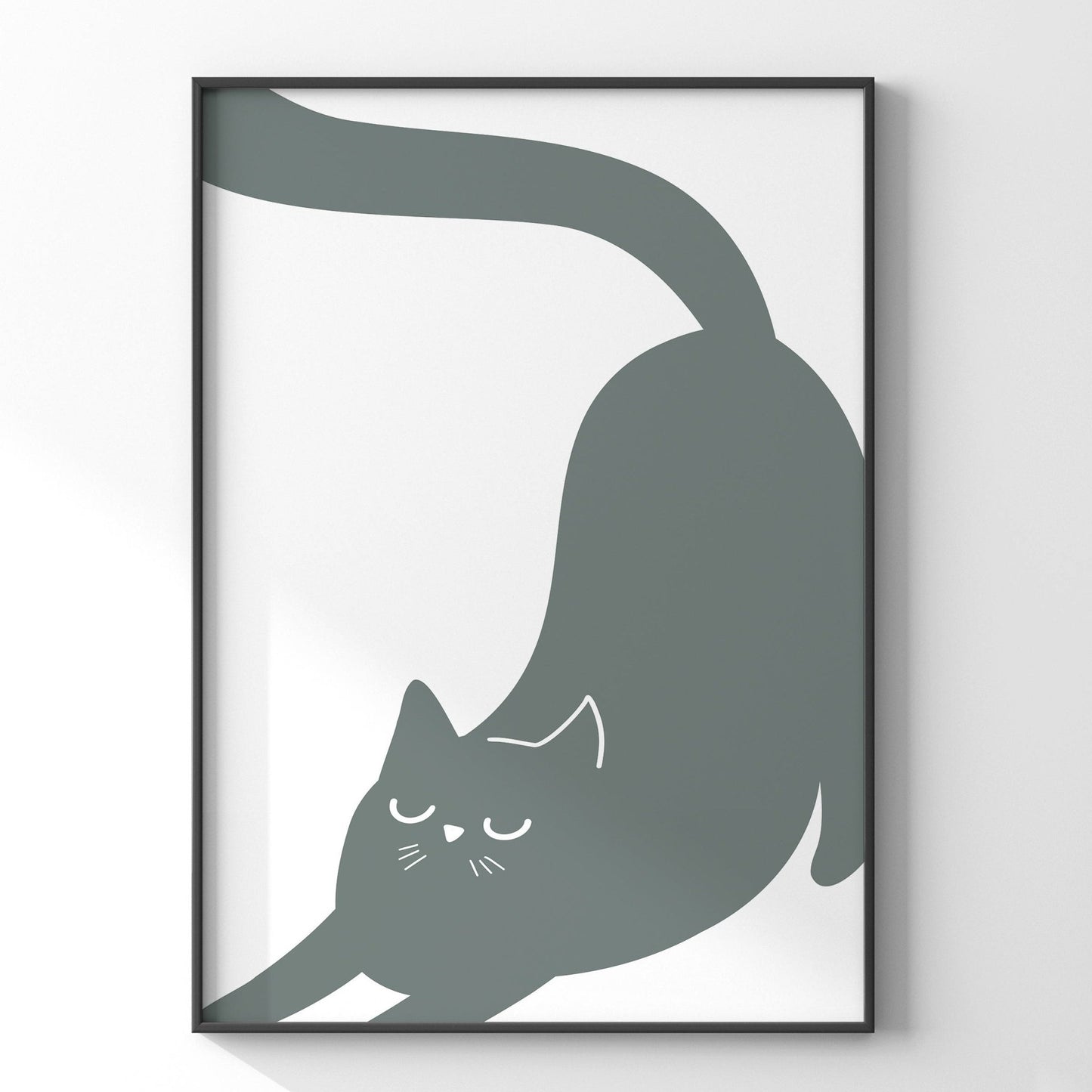 ストレッチする猫ポスター - Ink Jp