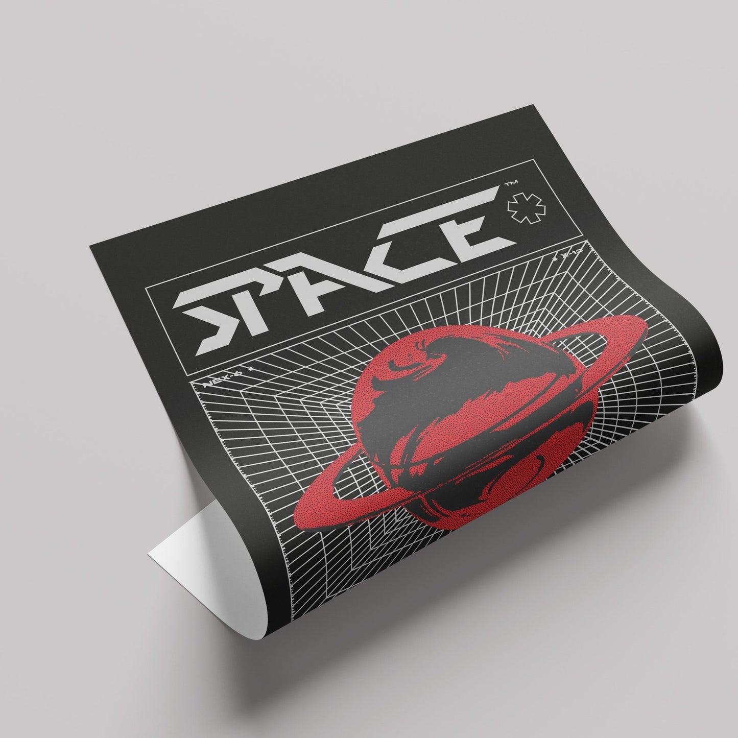 「SPACE」グラフィックアートポスター - Ink Jp