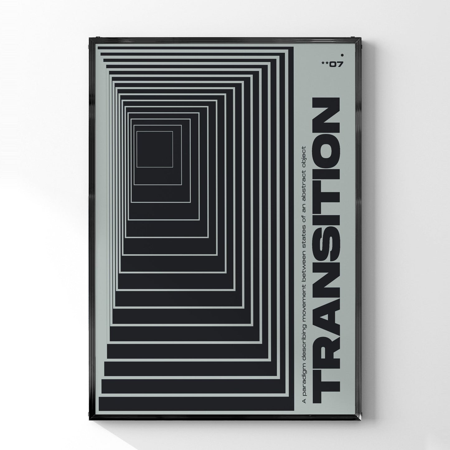「TRANSITION」メタモダン・スイス美学ポスター - Ink Jp