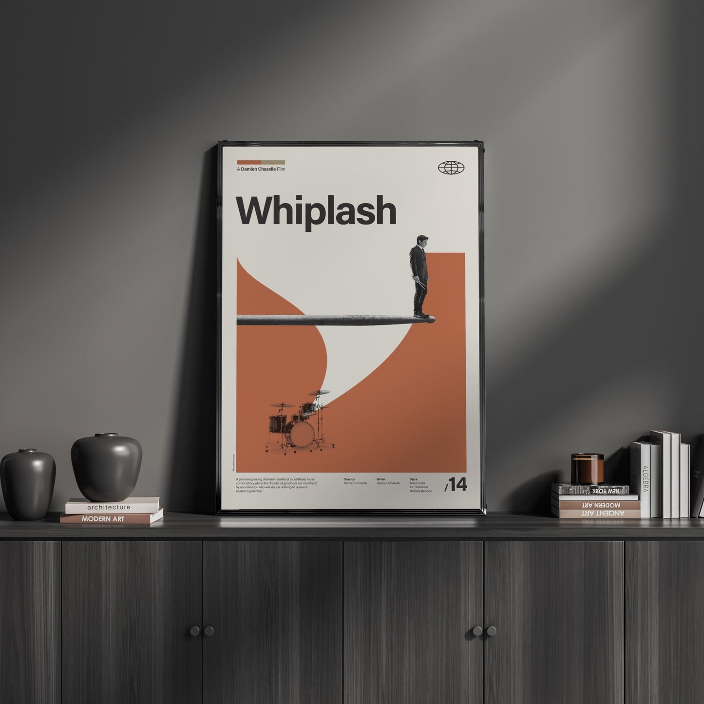 「セッション Whiplash」ミニマリストアートポスター - Ink Jp