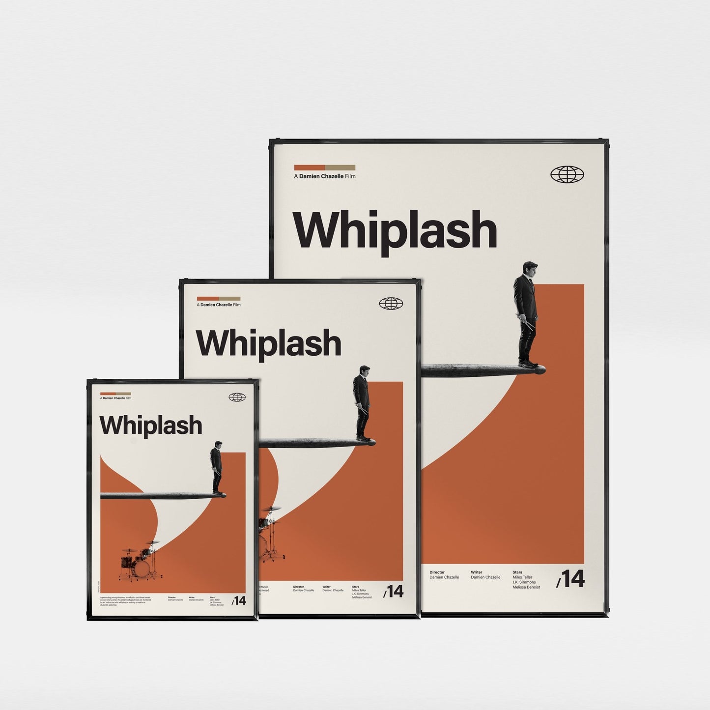 「セッション Whiplash」ミニマリストアートポスター - Ink Jp