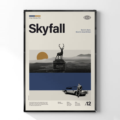 「007 スカイフォール」ミニマリストアートポスター - Ink Jp