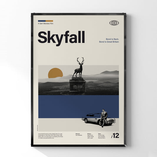 「007 スカイフォール」ミニマリストアートポスター - Ink Jp