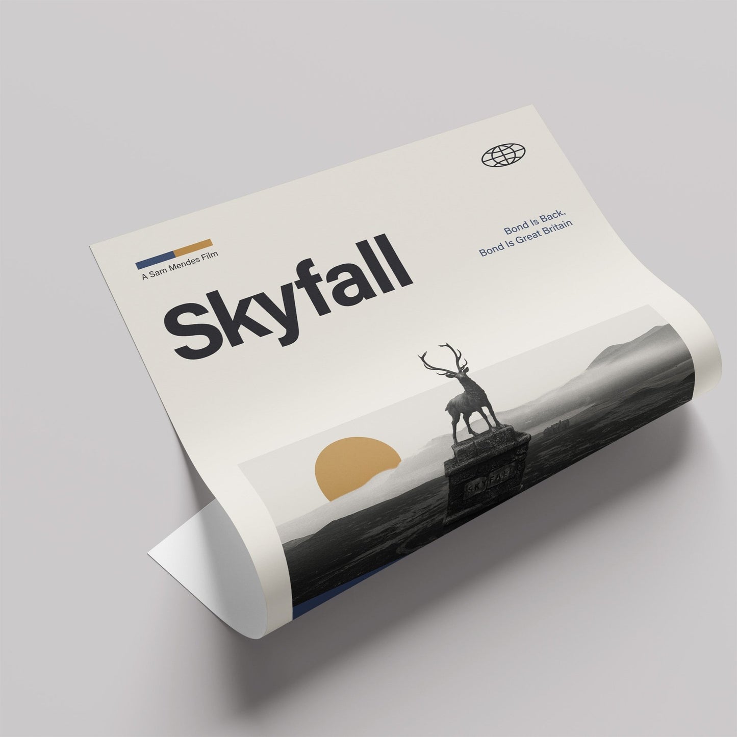 「007 スカイフォール」ミニマリストアートポスター - Ink Jp