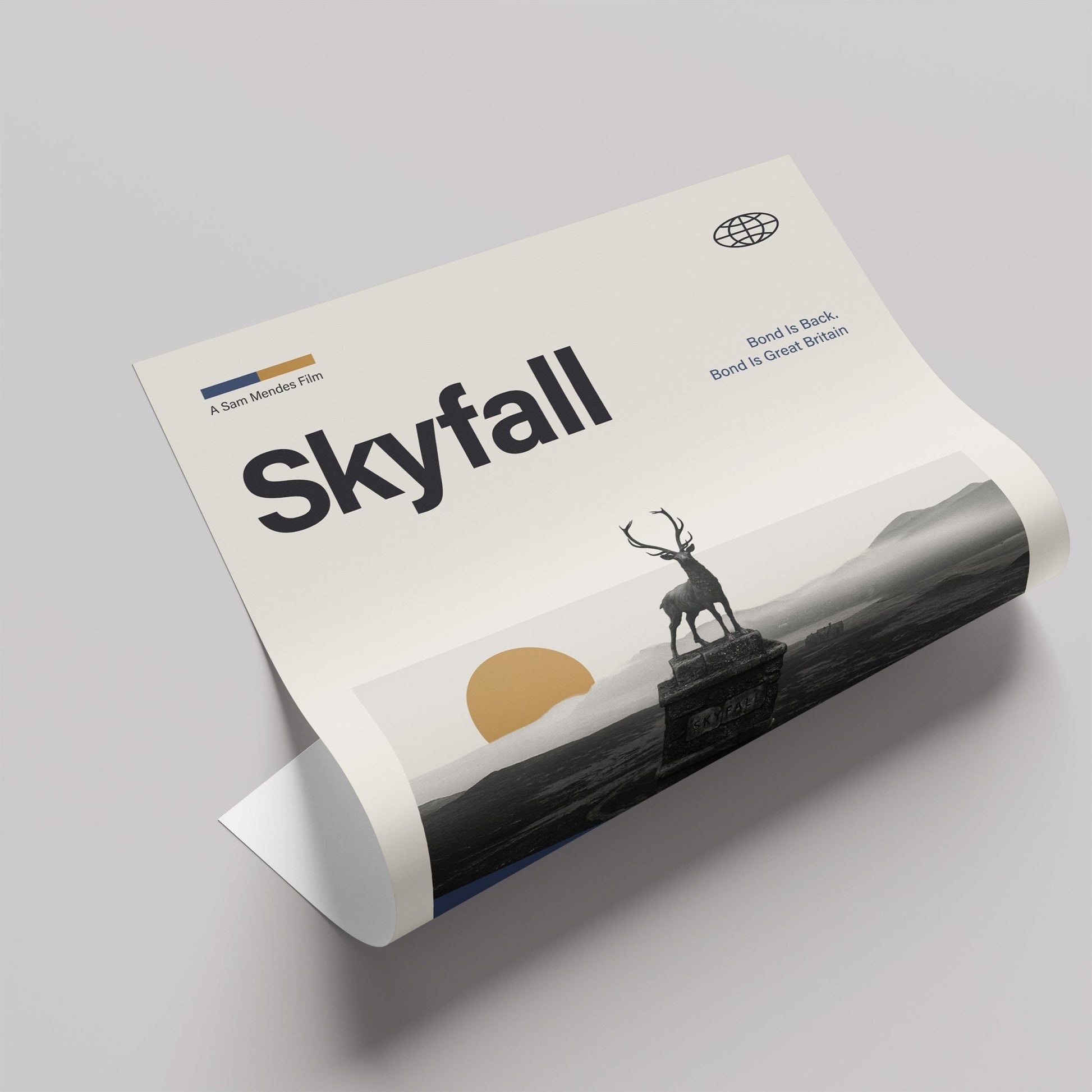 「007 スカイフォール」ミニマリストアートポスター - Ink Jp
