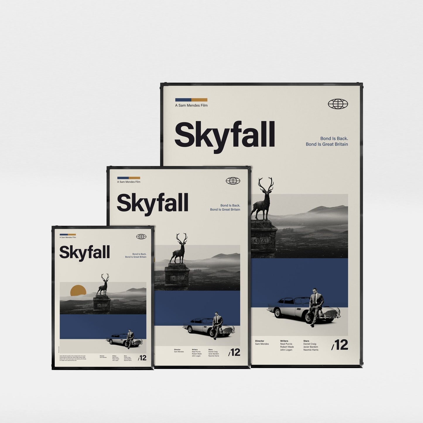「007 スカイフォール」ミニマリストアートポスター - Ink Jp