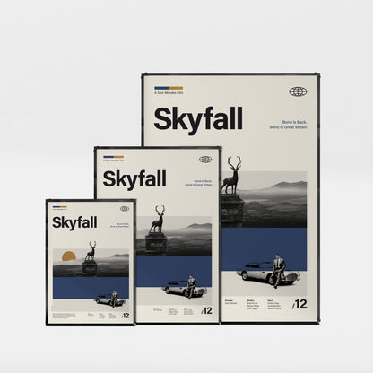 「007 スカイフォール」ミニマリストアートポスター - Ink Jp