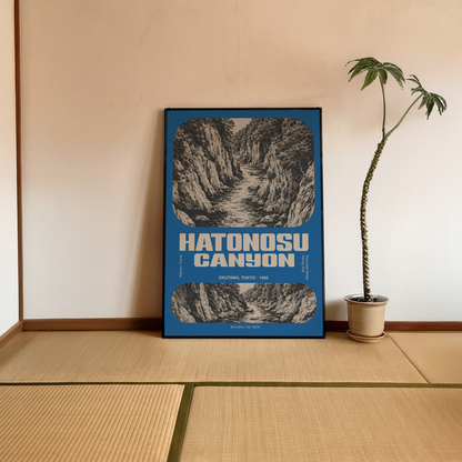 「HATONOSU CANYON」ヴィンテージトラベルポスター