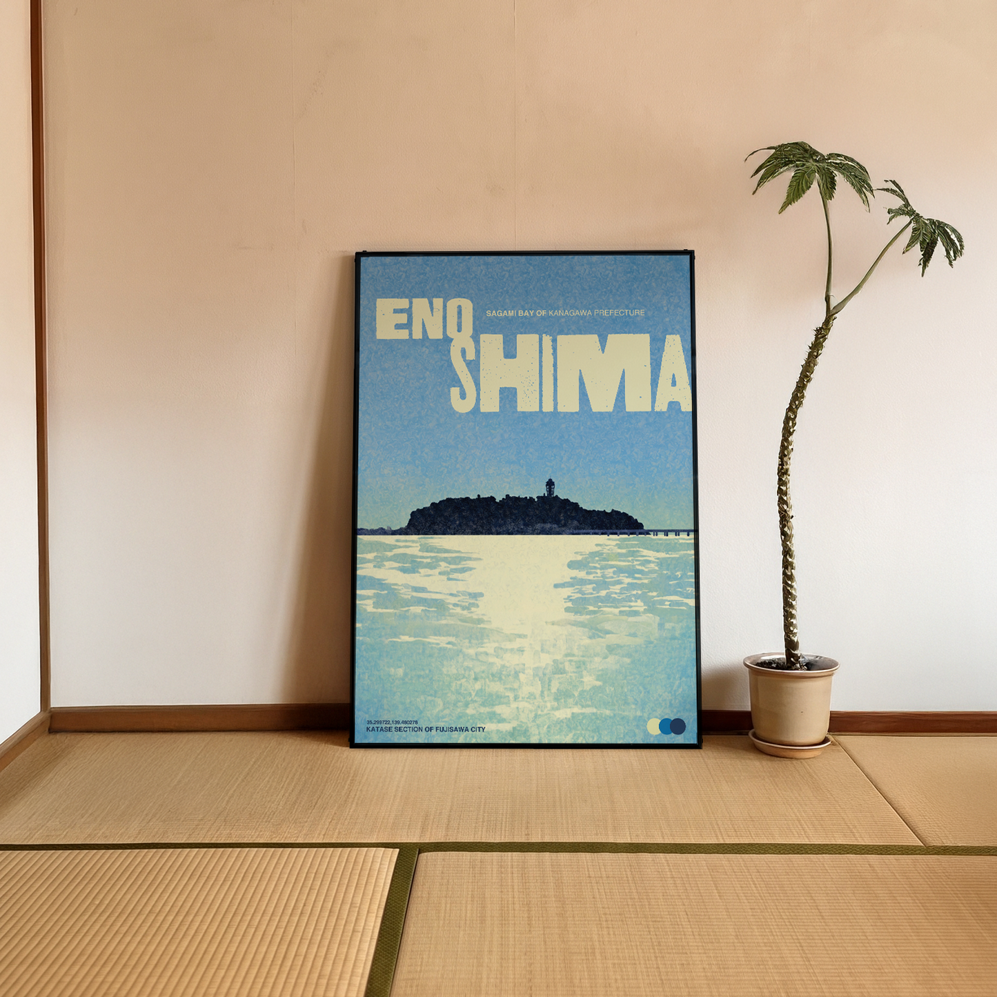「ENOSHIMA」ヴィンテージトラベルポスター