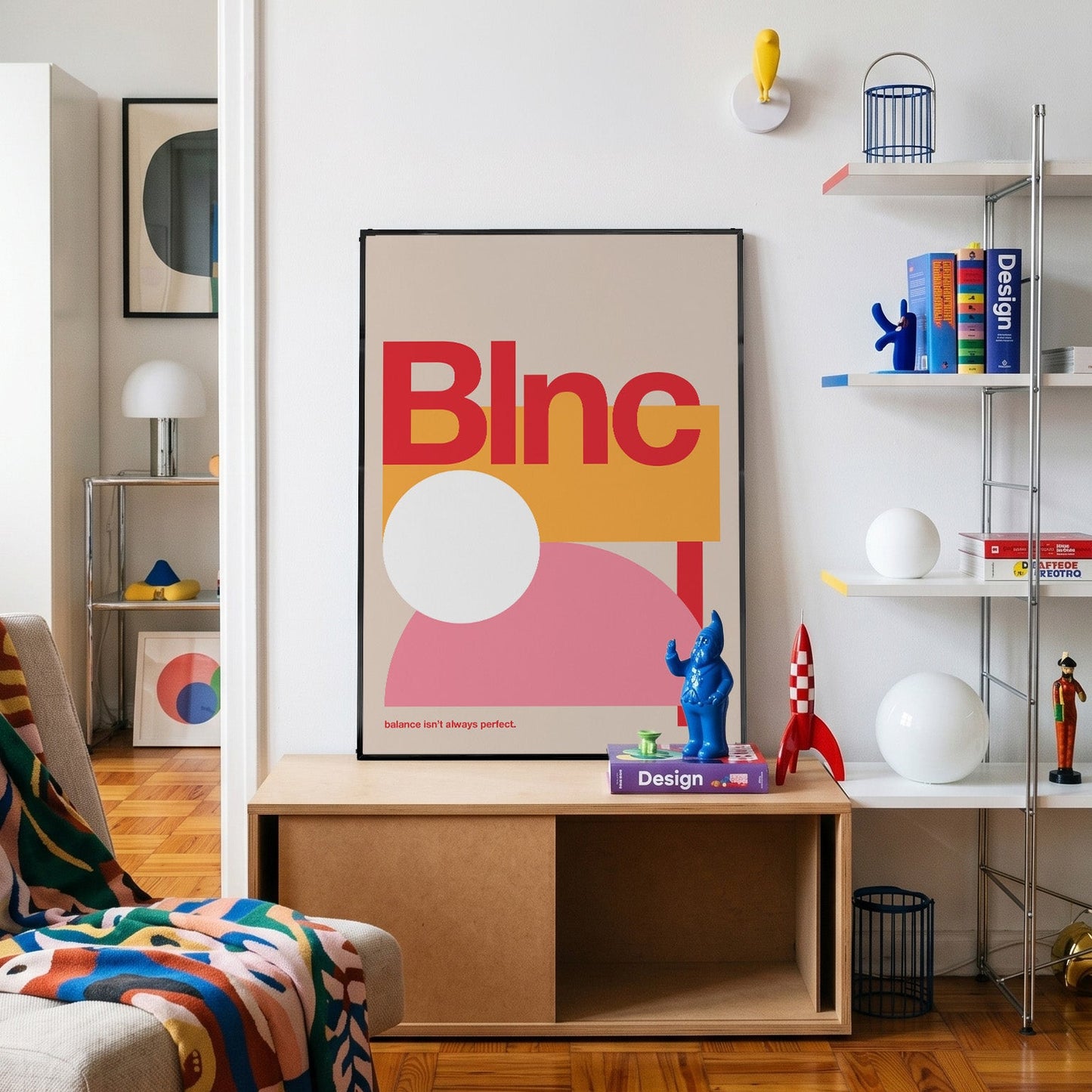 「Blnc」ミニマルグラフィックアートポスター