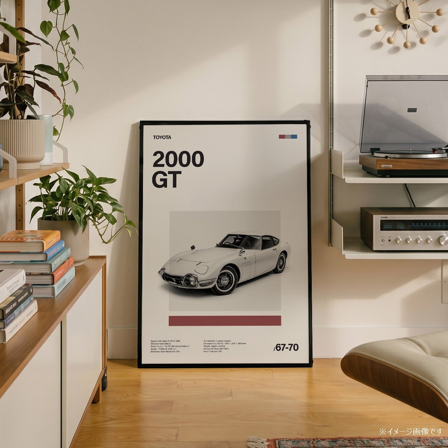 2000 GT ミニマリストアートポスター - Ink Jp