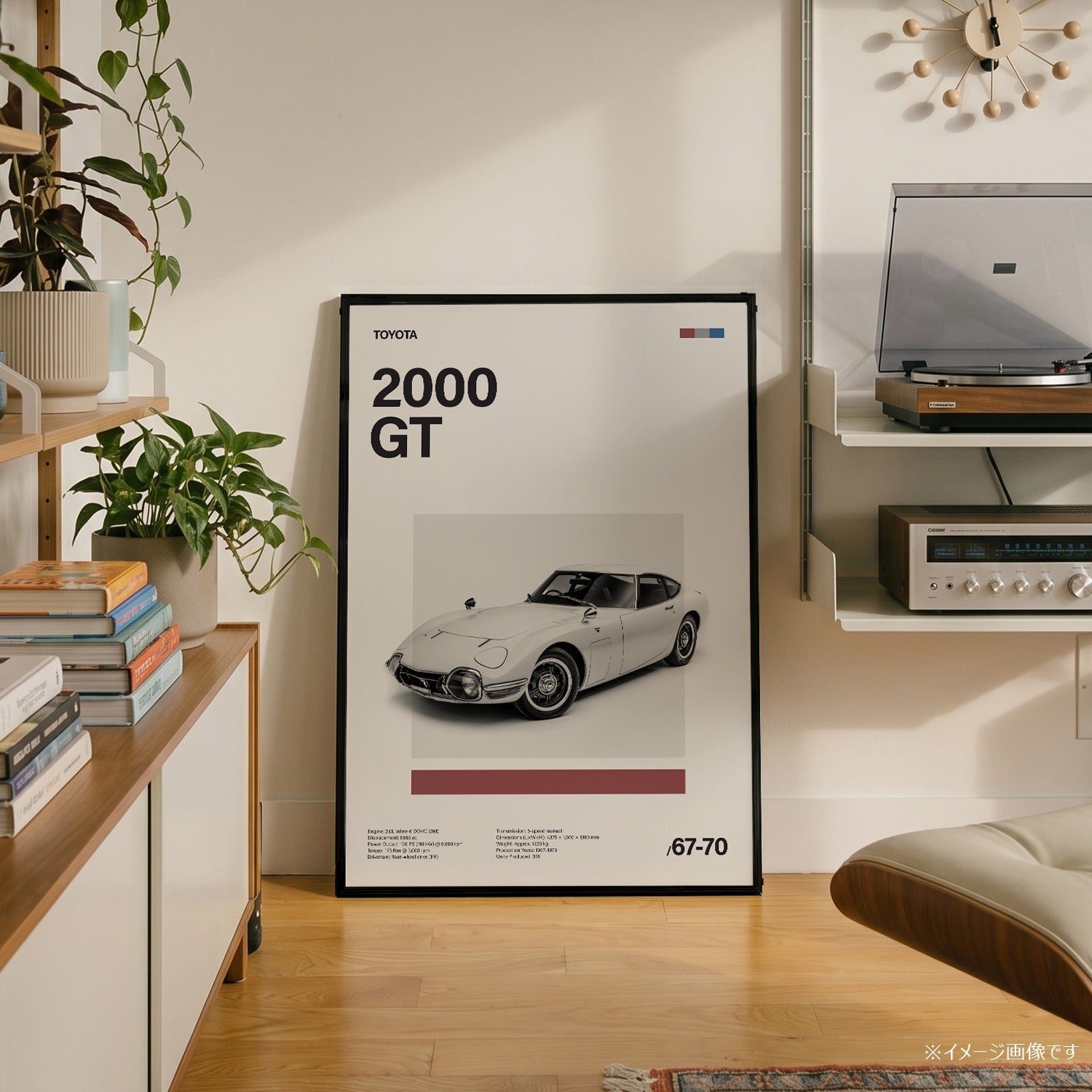 2000 GT ミニマリストアートポスター - Ink Jp