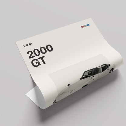 2000 GT ミニマリストアートポスター - Ink Jp