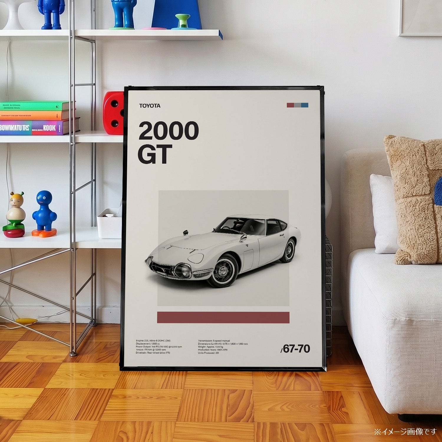 2000 GT ミニマリストアートポスター - Ink Jp