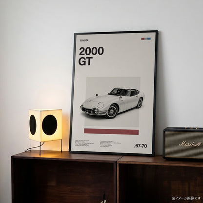2000 GT ミニマリストアートポスター - Ink Jp
