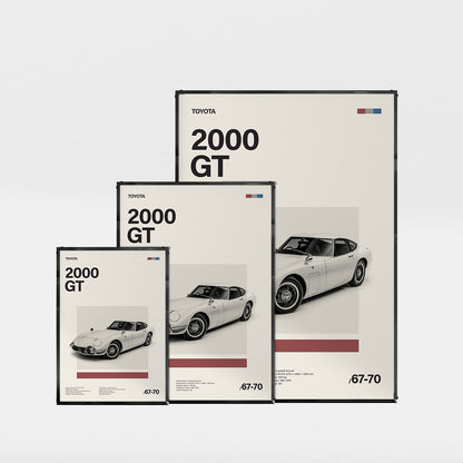 2000 GT ミニマリストアートポスター - Ink Jp