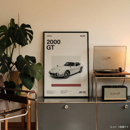 2000 GT ミニマリストアートポスター - Ink Jp