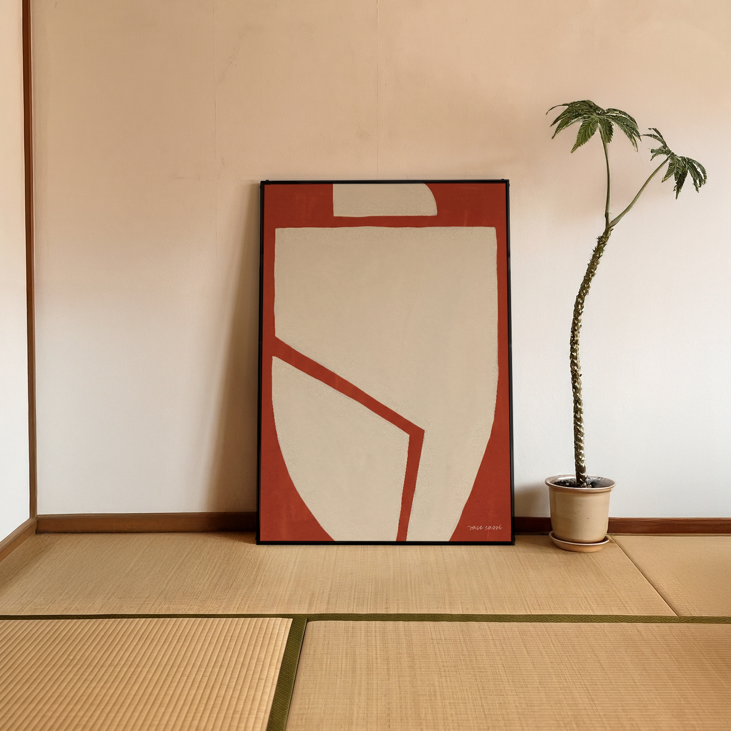 「vase cassé」アブストラクトアートポスター