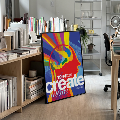 「create more」1994デザインコンテストポスター