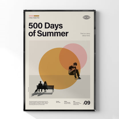 「500日のサマー」ミニマリストアートポスター - Ink Jp