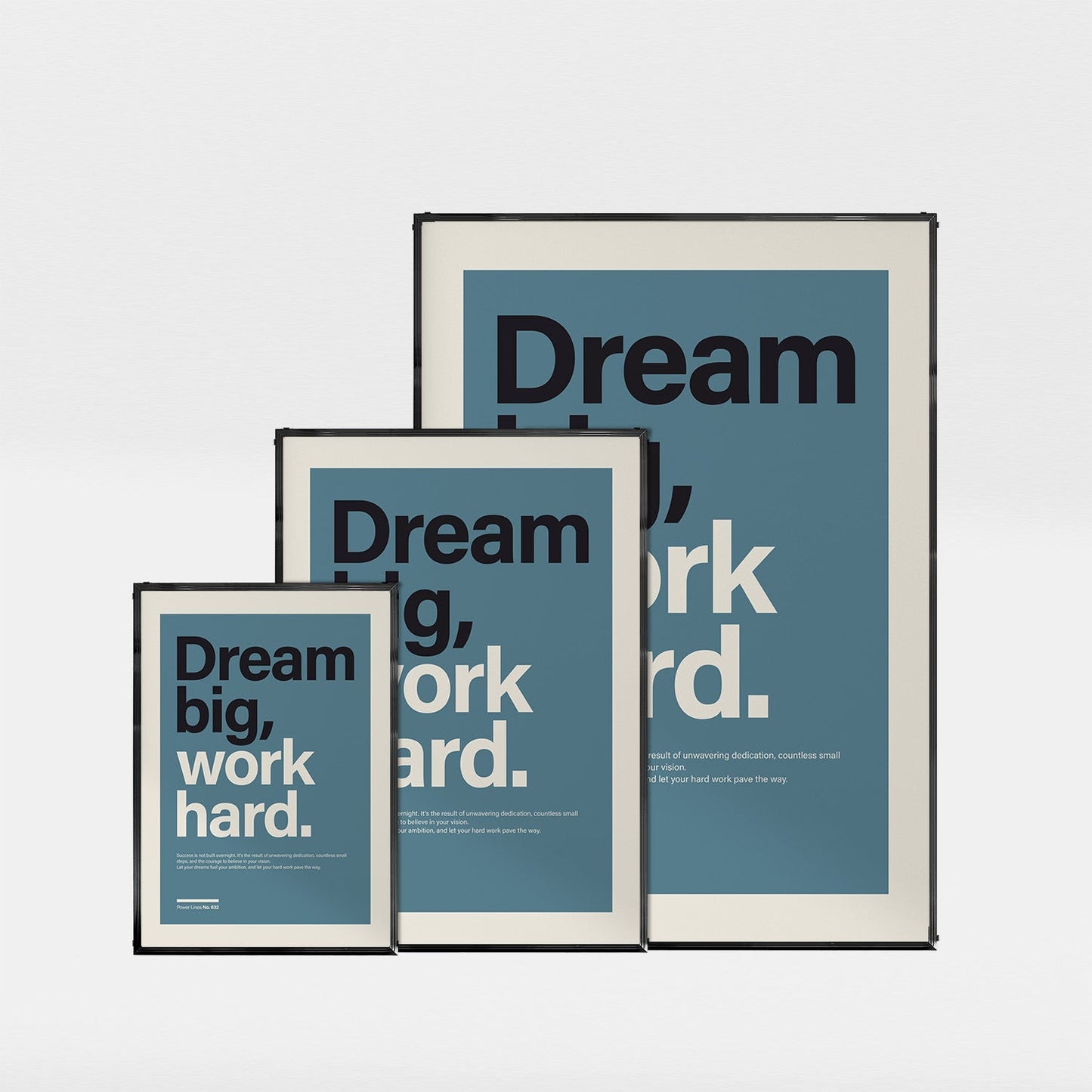 パワーライン コレクション 632「Dream big, work hard」 - Ink Jp