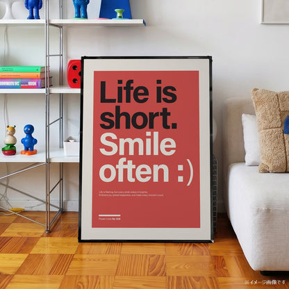 パワーライン コレクション 638「Life is short. Smile often :)」 - Ink Jp