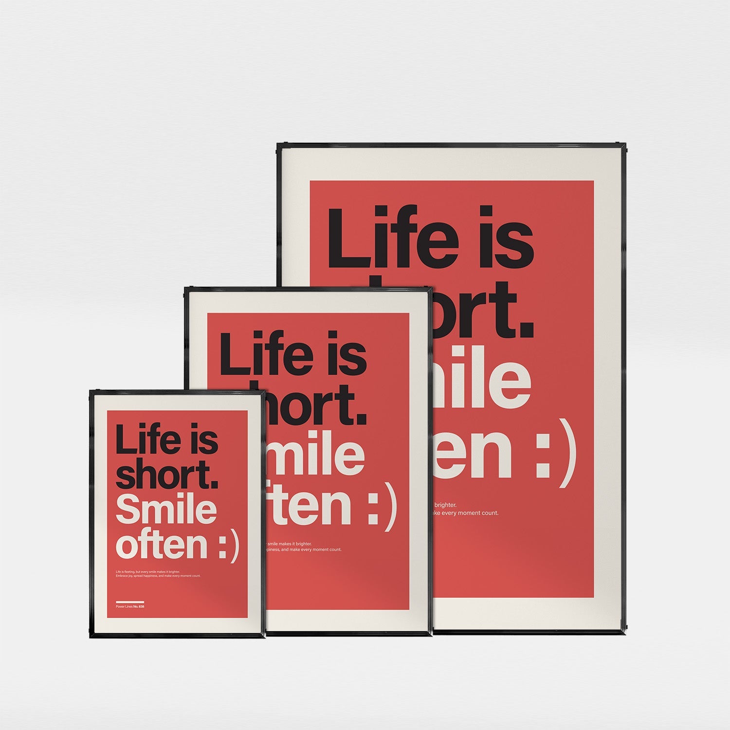 パワーライン コレクション 638「Life is short. Smile often :)」 - Ink Jp