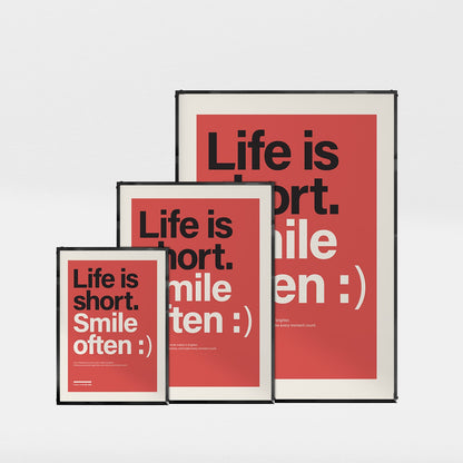 パワーライン コレクション 638「Life is short. Smile often :)」 - Ink Jp