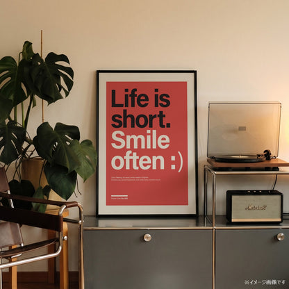 パワーライン コレクション 638「Life is short. Smile often :)」 - Ink Jp