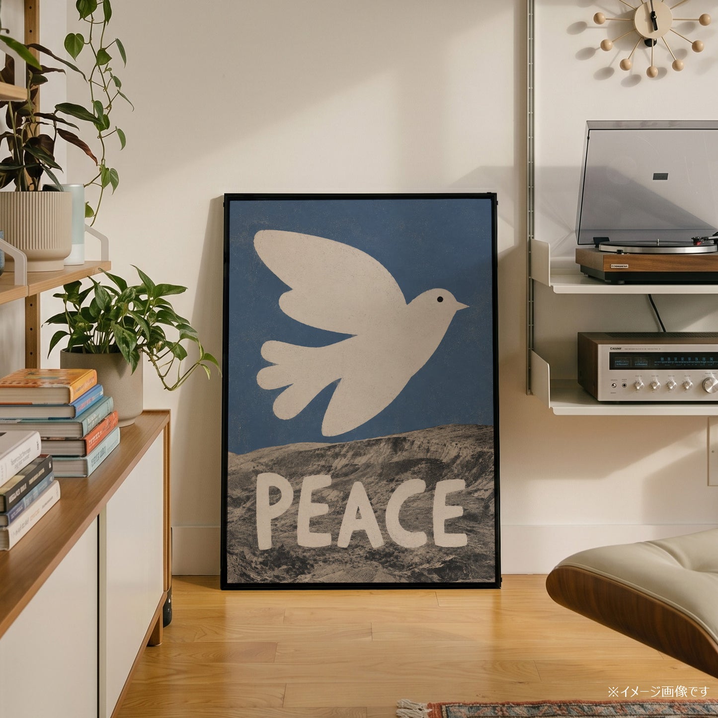 「PEACE Dove」タイポグラフィポスター
