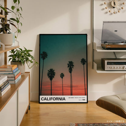 「CALIFORNIA Sea Dusk」トラベルフォトポスター