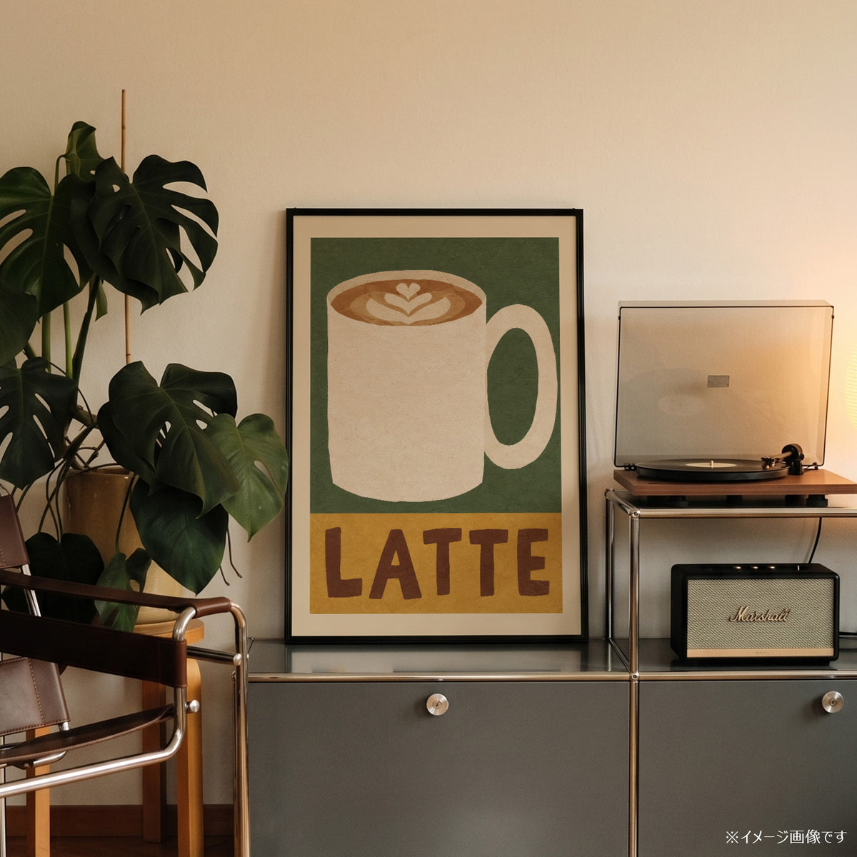 「LATTE」キッチンアートポスター