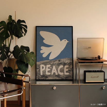 「PEACE Dove」タイポグラフィポスター