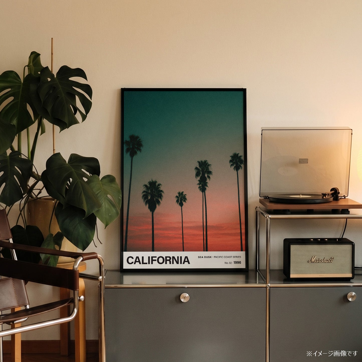 「CALIFORNIA Sea Dusk」トラベルフォトポスター