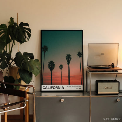 「CALIFORNIA Sea Dusk」トラベルフォトポスター
